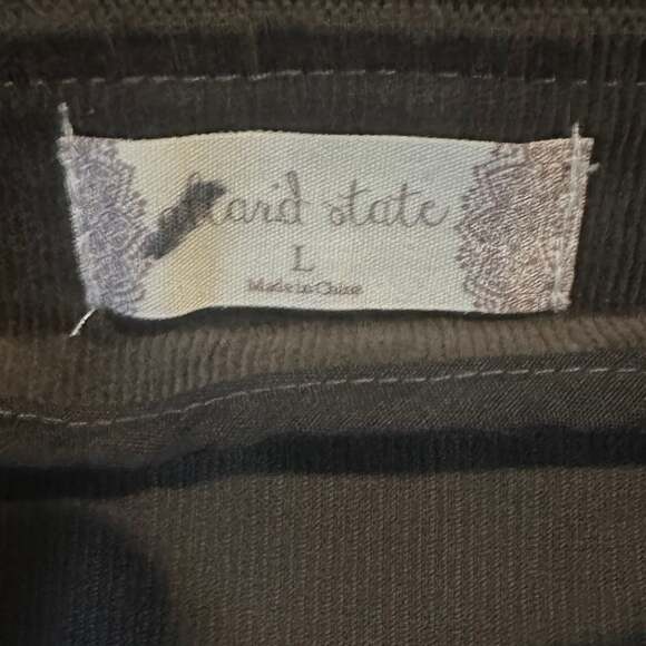 Altar'd State Y2k Grunge Cottagecore Corduroy Button-Up Bib Overall Mini Dress-L - Picture 5 of 6